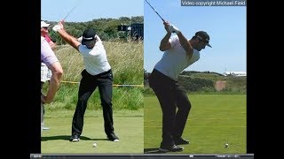 Jon Rahm golf swing  Long Iron faceon amp downtheline July 2017 [upl. by Ricardo154]