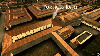 Animation of ancient Roman Fort in Caerleon Wales [upl. by Ayamat101]