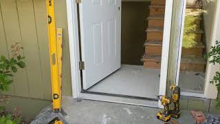 Jeld Wen Front Door Installation  Really crappy products and craftsmanship PART 1 [upl. by Aloin112]