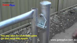 Gate Latch 2 way for round pipe and square [upl. by Aihsenak]