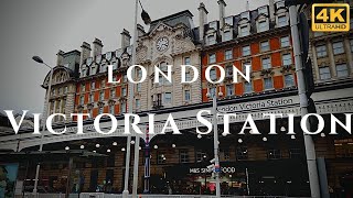 London Victoria Station Walk Through England 4K [upl. by Khorma]