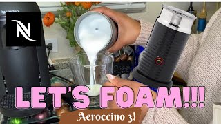 How To Foam Milk With Aeroccino 3 Make Coffee With Foam Tips amp Tricks  Easy Foamed Latte Recipe [upl. by Heddy]