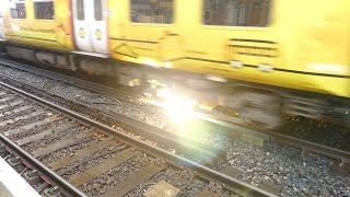 Merseyrail 507 009 making arcs at Birkdale station [upl. by Heron]