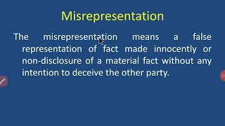 Misrepresentation [upl. by Rupert]